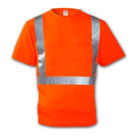 Tingley Class 2, Type R, Birds Eye Polyester, Fluorescent Orange-Red, 4XL S75029.4X